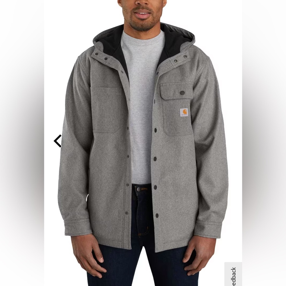 Carhart RAIN DEFENDER® RELAXED FIT HEAVYWEIGHT HOODED SHIRT
JACKET - Picture 2 of 6